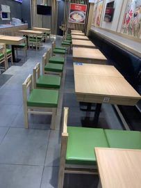 Stile della cabina del ristorante di legno solido che pranza economia di spazio stabilita della sedia e della Tabella