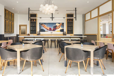 Lo stile della cabina del Banquette di legno solido che pranza l'insieme, la Tabella del ristorante e presiede gli insiemi