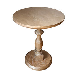 Tavolino da salotto di legno moderno a forma di rotondo, tavolo da pranzo di legno solido