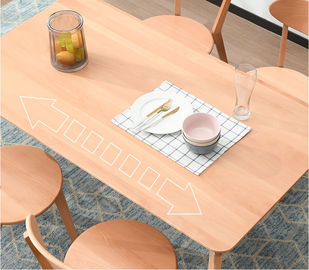 Progettazione semplice a forma di della sala da pranzo di legno solido di rettangolo moderno della Tabella