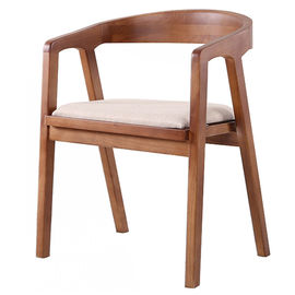 Sedie moderne di legno solido che pranzano mobilia con Seater di cuoio ed il bracciolo