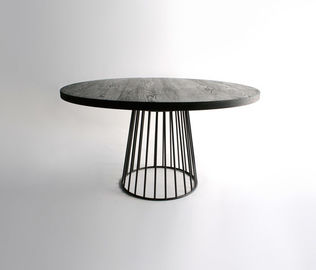 Tavolino da salotto su ordine rotondo del marmo della mobilia con la base dell'acciaio inossidabile