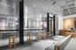 Stile lussuoso della cabina del ristorante che pranza progettazione su misura mobilia di legno stabilita