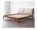 Letto di piattaforma della mobilia di legno solido di progettazione moderna per la multi dimensione della camera da letto