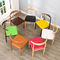 Sedie moderne della sala da pranzo di modo, cuoio colorato che pranza le sedie con le gambe di legno