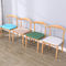Sedie moderne della sala da pranzo di modo, cuoio colorato che pranza le sedie con le gambe di legno