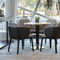 Il legno moderno di Commerical che pranza le sedie con cuoio mette lo stile a sedere elegante di modo