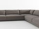 Stile su ordine grigio a forma di L dell'italiano dei sofà del tessuto del salone della mobilia