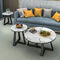 Tabella di tè rotonda di dimensione del salone semplice moderno di marmo nordico su ordine