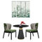 Tavolino da salotto appartamento/del ristorante con la cima di marmo e di base metallica rotondi
