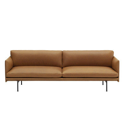 Piccoli sofà sezionale moderno di Seat 304 di cuoio nordici del sottotetto tre